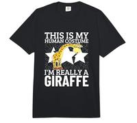 Jirafas Este es mi Disfraz Humano, Soy Realmente una Jirafa Comfort Colors Adult Heavyweight T-Shirt