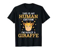 Jirafas Humor This Is My Human Costume Halloween Jirafa Camiseta