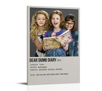 JIRUAHHY Póster de película Dear Dumb Diary para dormitorio, sala de estar, decoración de pared, 60 x 90 cm, estilo marco