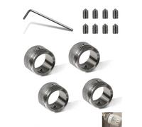 JIRVEX 4 piezas válvula termostática de radiador RA RAV RAVL M30×1,5 diámetro interior Ø 22mm acero inoxidable 304 conexión de rosca a prueba de fugas con llave hexagonal para conjunto de radiador