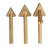 JISADER 2 Cabezales de Soldadura Reemplazables para Reparación de Automóviles, Puntas de Cobre Triangulares, Herramientas de Soldadura de Precisión para, 3 Piezas