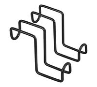 JISADER 2 Ganchos para establos, de Metal y Acero Inoxidable, de 10 cm, para Cubos de Agua, para cabestros de Caballos, Puertas, sillas de Montar y garajes.