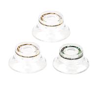 JISADER 3 Piezas de Perillas de Guitarra, Perillas Transparentes, Accesorios Profesionales, Perillas de Sombrero de Bajo, Repuesto para Bajo Eléctrico