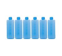 JISADER 6 Bloques de Hielo para refrigeración en Bolsas de Viaje y congeladores, 11.5 Cm X 4 Cm X 3