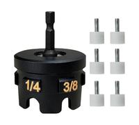 JISADER Accesorio para taladro Nut Zipper con vástago hexagonal para extraer rápidamente tuercas y tornillos en el garaje.