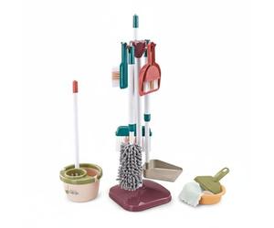 JISADER Aspiradora Infantil Juego de Limpieza Balde Escoba Cepillo Recogedor Simulación Realista Potencia Responsabilidad Adecuado para Niños Pequeños Actividades Domésticas , Set 667-59