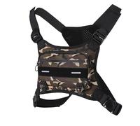 JISADER Bolsa de Pecho Bolsa de Pecho Hombro Mochila Mochila de Pecho Transpirable Bolsa de Pecho para teléfono móvil para Correr al Aire Libre, Hombres, Camuflaje
