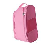 JISADER Bolsa de Zapatos de Golf Estuche Organizador de Zapatos con Cremallera Oxford Diseño Transpirable Bolsa de Mano Portátil Adecuada para Gimnasio Oficin, Rosa