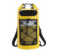 JISADER Bolsa Seca IPX6 Impermeable, cómoda, Mantiene el, Bolsillo de Malla, Mochila Flotante de 30 l para Rafting, Pesca en Playa para Hombres, Amarillo