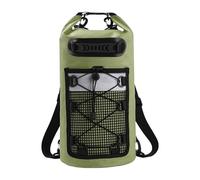 JISADER Bolsa Seca Verde Ligera, Resistente, Multifuncional, Flotante, Mochila, Accesorios para Pesca, Playa, navegación, Kayak, natación, 30 L