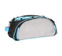 JISADER Bolsas Laterales para Bicicletas, Alforjas Traseras, Bolsas de Almacenamiento para Bicicletas, Azul Negro Gris