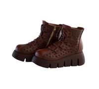 JISADER Botas de Moda a Escala 1:6, Calzado Informal y Elegante, Mini Botas con Cordones, Accesorios para Figuras de acción de 12 Pulgadas, MarrÓn