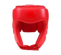 JISADER Boxing Headgear Head Guard Professional Soft Campling Casco de Entrenamiento de Equipo para Taekwondo MMA Sanda Hombres Mujeres Kickboxing, Rojo