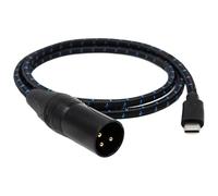 JISADER Cable de conexión de audio tipo C a XLR Cable adaptador de cable de audio fácil de usar Plug and Play 3 pines XLR para consola de mezclas para, 100cm