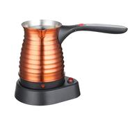 JISADER Cafetera turca eléctrica de 500 ml, cafetera de acero inoxidable, tetera rápida para bar cafetería al aire libre