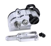 JISADER Caja de Cambios LCG SCX10 III, vehículo RC multifunción Robusto, Pieza de 48 para Plataformas de trampas 1:10, Accesorios Capra DIY, Plata