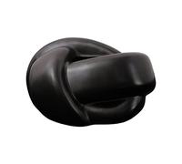 JISADER Caja de pañuelos con Estilo, Funda organizadora, dispensador de pañuelos de Papel, decoración de cerámica, servilletero Facial para Mesa Auxiliar, Negro