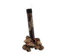 JISADER Campana de mano con forma de cáscara de nuez, campanillas de viento de mano, regalos únicos, sonajero, campana de mano con forma de cáscara de nuez, B