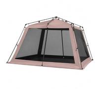JISADER Carpa Plegable 3x3 automática, Cenador Jardín Plegable Impermeable 3000mm, para Exterior, Camping, Café Negro, Marrón