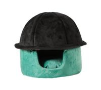 JISADER Cats en Forma de Sombrero Cama de túneles Nido de Cuevas de Mascotas extraíbles escondites de la casa de Gato Lavable Resistente a rasguños para Jugar, Verde