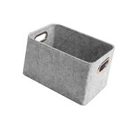 JISADER Cesta de Almacenamiento de Juguetes para Perros, Cesta Grande para Cosas de Cachorros, Cesta de Almacenamiento de Fieltro para Ropa y Accesorios para, Gris Claro