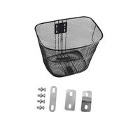 JISADER Cesta para Bicicleta, Cesta para artículos Diversos, Cesta para Guardar Bicicletas Plegables, Resistente y de Metal, Cesta Frontal para Guardar, 34x26x25 cm