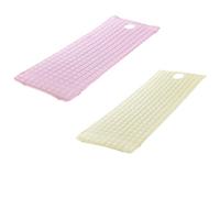 JISADER Colchón de Masaje para Salón de Belleza (Paquete de 2) con Orificio para Respirar, 78 X 25 Pulgadas, Beige + Rosa, Individual