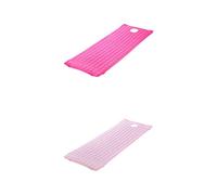 JISADER Colchón de Masaje para Salón de Belleza (Paquete de 2) con Orificio para Respirar, 78 X 25 Pulgadas, Rosa roja + Rosa, Individual