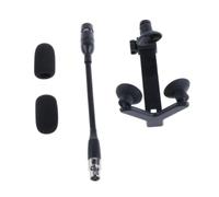 JISADER Condensador de Instrumento Micrófono Condensador Capacitación Violín Violín Conjunto de clip de cuello de cisne y clip para estudio, 3 Pin para Akg