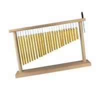 JISADER de sonido con soporte, carillones de mano de una sola fila, instrumento de percusión de Metal con mazo