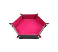 JISADER Dice Tray Bandeja para Dados Organizador Plegable Almacenamiento Multifuncional Caja Rodante de PU Adecuado para Juegos de Mesa Bar Entretenimiento