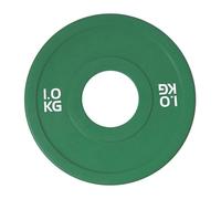 JISADER Disco de Peso fraccionario, Pesas para Entrenamiento, Disco portátil de Cambio pequeño, Discos para Barra, Verde 1kg