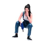 JISADER Figura en Miniatura de mecánica Femenina a Escala 1:18, Mini Diorama, Figura de neumático Sentado, Accesorio de colección en Miniatura para decoración