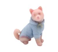 JISADER Figura Perro en Miniatura, Modelo figurita para decoración Jardines, Accesorio Regalo, Figura Realista Mascota para jardín