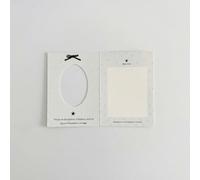 JISADER Fundas para Papel, Protección Plegable Estilo, Estructura Cartón Incluido, Tarjeta plegable con recorte ovalado y lazo, estilo coreano