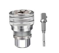 JISADER Juego de dados universales de 3/8", antideslizantes, resistentes al desgaste, robustos, con convertidor ajustable de 0,39" a 0,75",