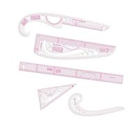 JISADER Juego de Reglas Curvas francesas, Regla de Costura, Reglas Curvas, Herramientas de Costura para diseñadores sastres, 5 uds.