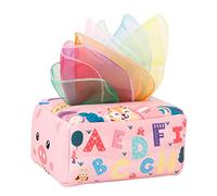 JISADER Juego Sensorial Caja de Pañuelos Juguete Educativo Bufandas Juguete Sensorial para El Desarrollo de Habilidades Motoras del Aprendizaje Temprano del B, Cerdo