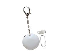 JISADER Lámpara Táctil para Bolso con Mini Luz LED Suave Carga USB Rápida Colgante Decorativo Práctico y Ligero Accesorio Portátil para Bolso Mochila, Redondo Blanco