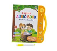 JISADER Libro de sonidos de en inglés para construir vocabulario en inglés preescolar Libro hablado para instrumentos Animales Letras Relaciones