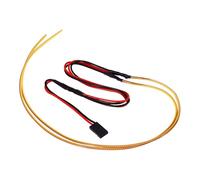 JISADER Luces de Alambre de Tira de luz Brillante fácil de Usar es fácil de Usar la línea estroboscópica Brillante para la decoración de Halloween 1:24 Autos, Amarillo