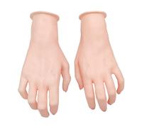 JISADER Maniquí Femenino de Mano de Silicona para práctica de uñas, Entrenamiento de Arte de uñas, Anillos de organización del hogar, Soporte para exhibición