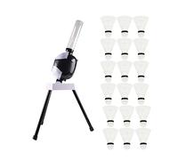 JISADER Máquina Automática de Servicio de Bádminton de Pelotas Entrenador Portátil Dispositivo de Práctica Fabricado en PVC Resistente Y Fácil Transp, con 18 bádmintons