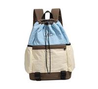 JISADER Mochila de Tenis portátil y Elegante con cordón, para Hombre y Mujer, Multiusos, para Deportes al Libre, Viajes, Senderismo y Gimnasio, Azul