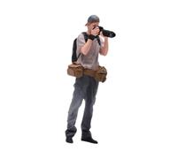 JISADER Modelo fotógrafo a Escala 1/18, Modelo diminuta, Juguete je 3D, Figura Masculina en Miniatura con cámara para Escena Mesa