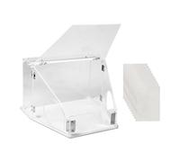JISADER Molilla de Polvo de Polvo, Caja a Prueba de Polvo, Caja de Trabajo de fundición de Polvo Ligero práctico y Transparente para el Pulido de Lijado