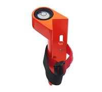 JISADER Nivel de Varilla Ajustable, Nivel de Varilla de Aluminio para Varillas Redondas O Cuadradas, Nivel Fijo de Mano en ángulo Recto de, Naranja