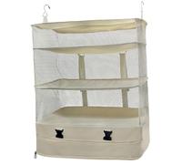 JISADER Organizador de Armario con Estantes Colgantes para Guardar Cosas en La Sala de Estar Y en La Autocaravana, Blanco, tal como se describe