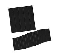 JISADER Papelador de Pegatinas de Hoja de Baldosas, 12 Habitaciones, Paneles de Insonorización, Pegatinas de Pared Decorativas de Alto Rendimiento para Habita, Negro