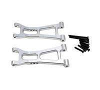 JISADER Piezas de Repuesto del Brazo Inferior Trasero fáciles de Instalar, Accesorio RC, Aluminio RC Swing Arm Set de Aluminio para 16209 16210 1:16 Car RC a, Argén